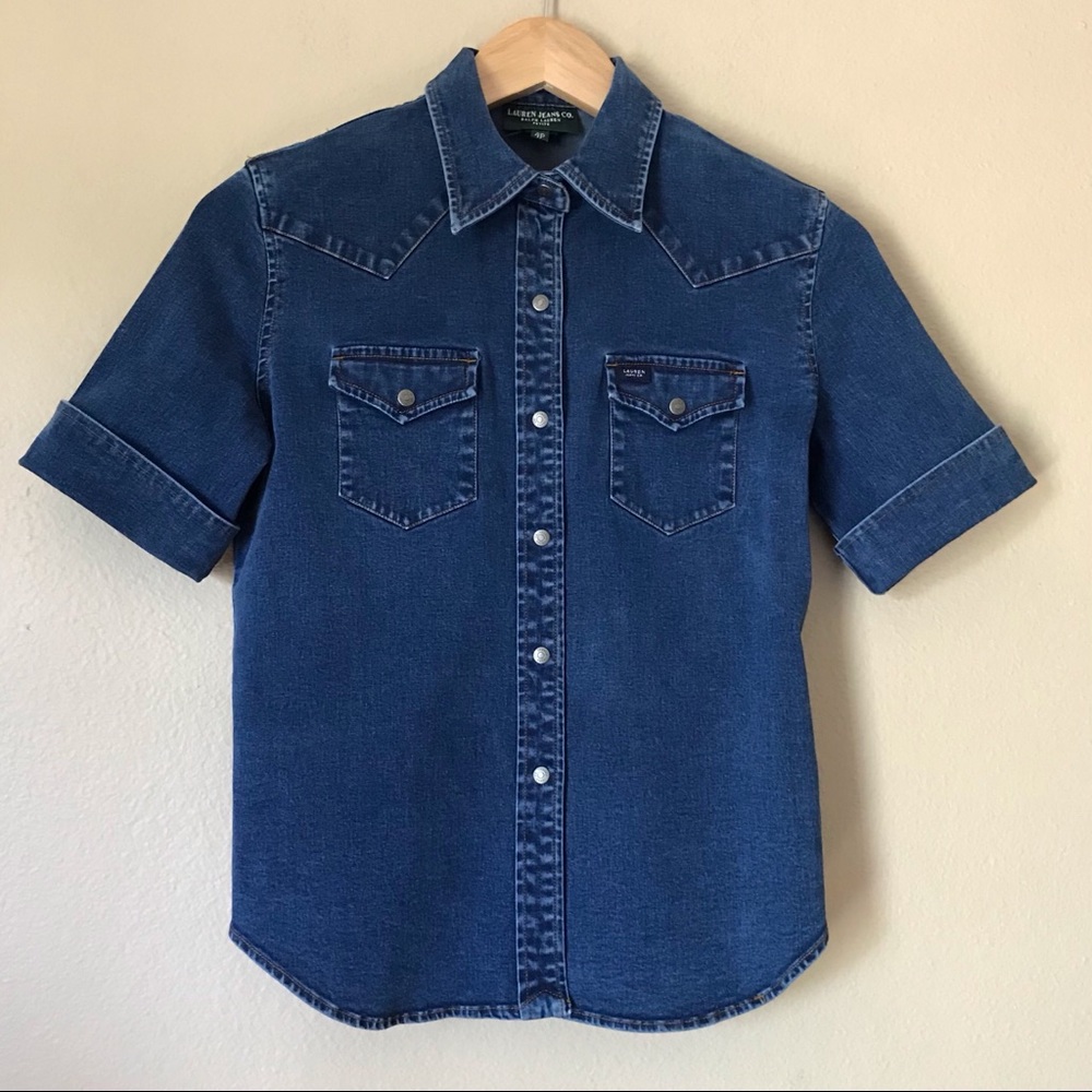 Ralph Lauren Jeans Co. short sleeve denim shirt